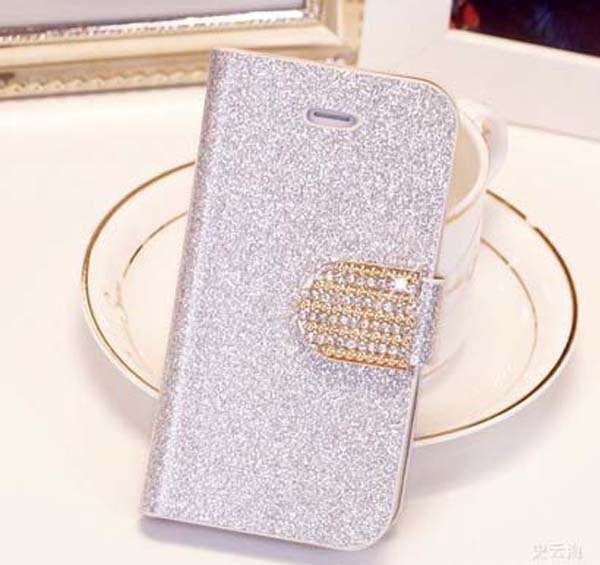 Local Stock - Glitter Shinny Cellphone Case For Iphone 5c - Silver