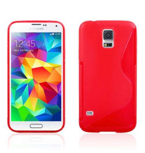 Red TPU Cellphone Cover For Samsung Galaxy S5 I9600