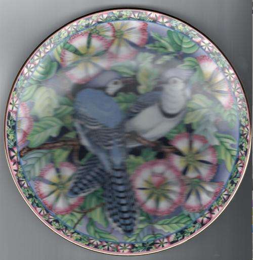 *BARGAIN* - Aynsley Exotic Birds (Blue Jay) Fine Bone China Plate