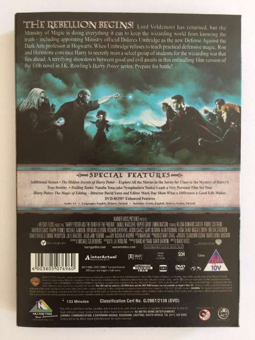 Harry Potter DVDs - complete set