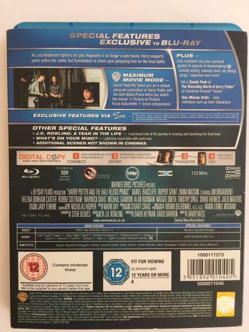 Harry Potter DVDs - complete set