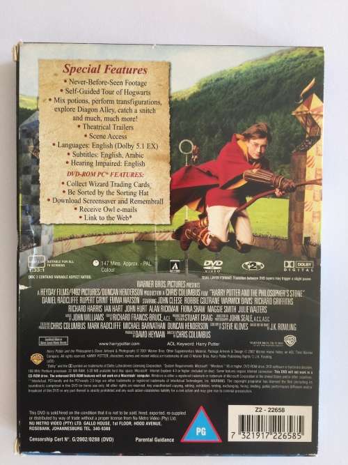 Harry Potter DVDs - complete set