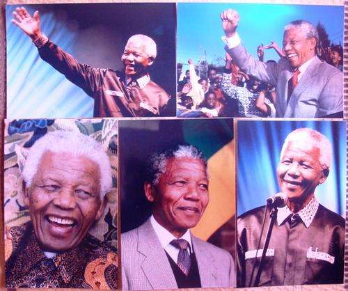 SET OF 5 NELSON MANDELA PHOTO'S