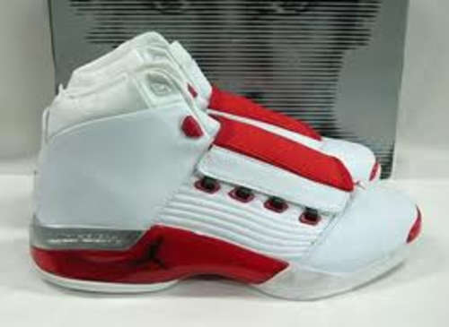 JORDAN 17 RETRO UK9 WHITE/RED