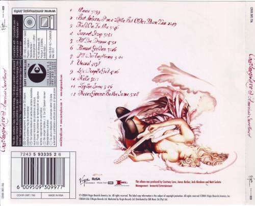COURTNEY LOVE - America's sweetheart CDVIR (WF) 706  (FREE BULK SHIPPING)