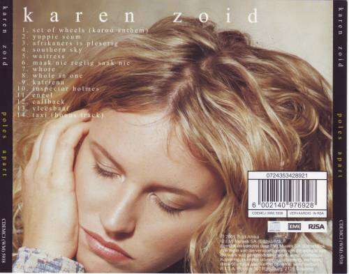 KAREN ZOID - Poles apart CDEMCJ (WM) 5938 (FREE BULK SHIPPING)