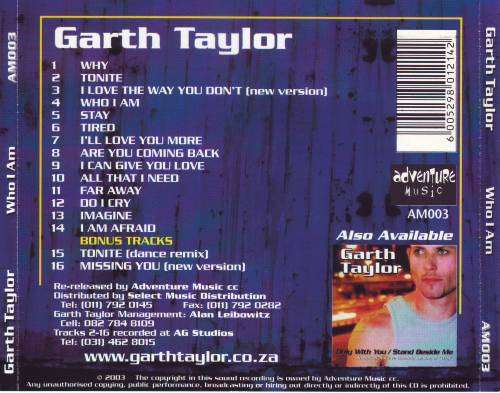 GARTH TAYLOR - Who I am AM003  (FREE BULK SHIPPING)