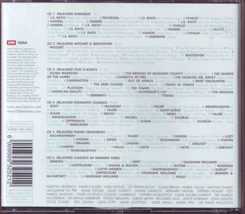 BEST RELAXING CLASSICS 100 - Compilation (6 CD set) CDELJ (SWFD) 223 (FREE BULK SHIPPING)