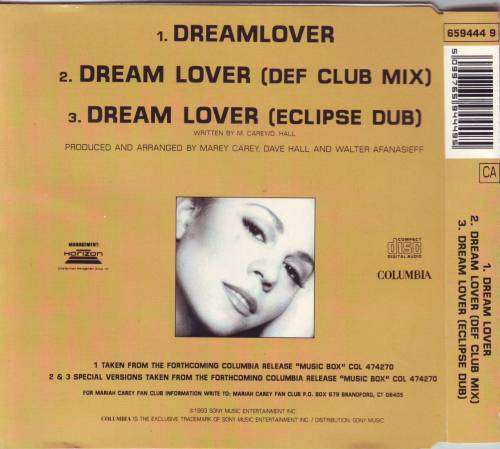 MARIAH CAREY - Dream lover (CD single) 659444 9 (NEW CDS ADDED, ALL ON AUCTION)