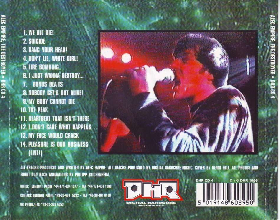 ALEC EMPIRE - The destroyer DHR CD 4 NM