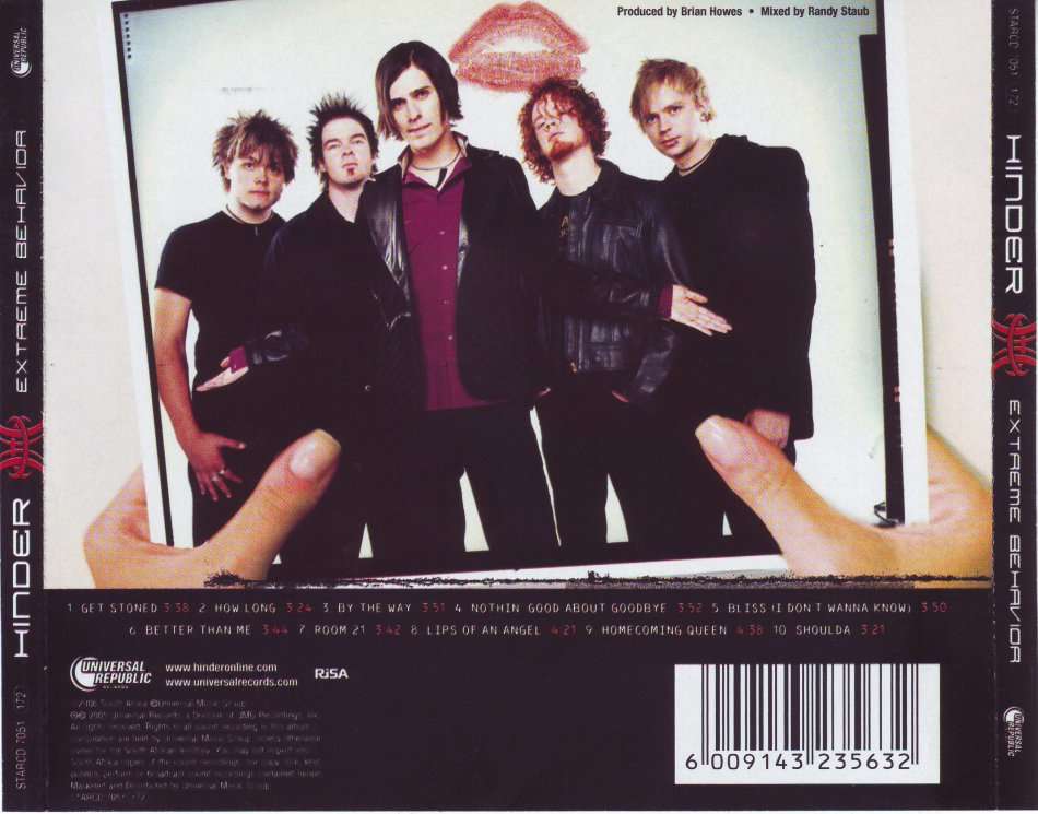 HINDER - Extreme behaviour STARCD 7051 (FREE BULK SHIPPING)