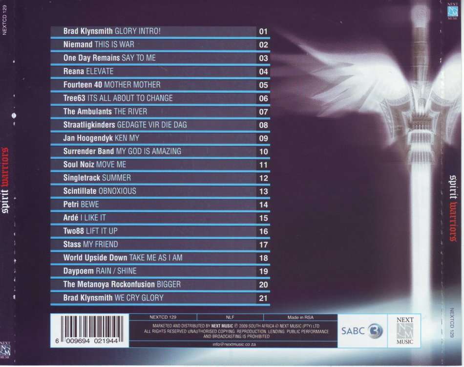 SPIRIT WARRIORS -  21 original christian rock anthems (CD) NEXTCD 129 (FREE BULK SHIPPING)
