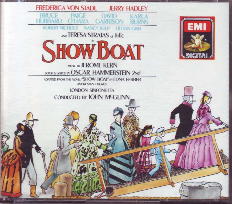SHOWBOAT (KERN, HAMMERSTEIN) - Soundtrack (3 CD set, booklet missing) CDS 7 49108 2 NM