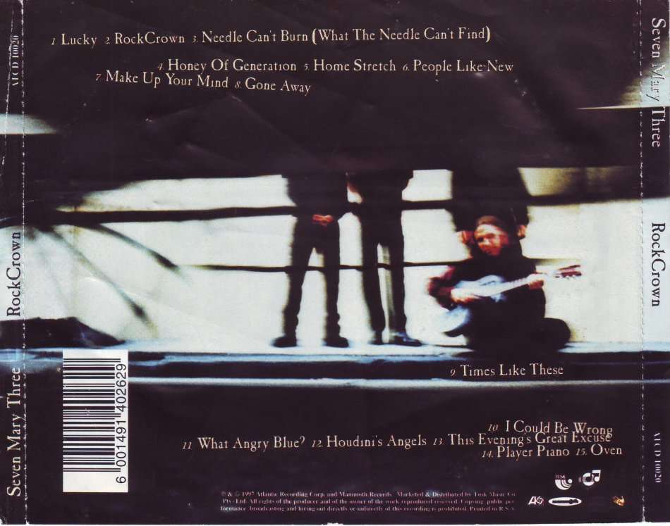 SEVEN MARY THREE - Rock crown (CD) ATCD 10020 EX