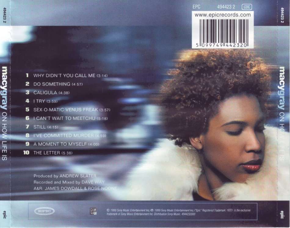 MACY GRAY - On how life is (CD)  494423 2 (FREE BULK SHIPPING)