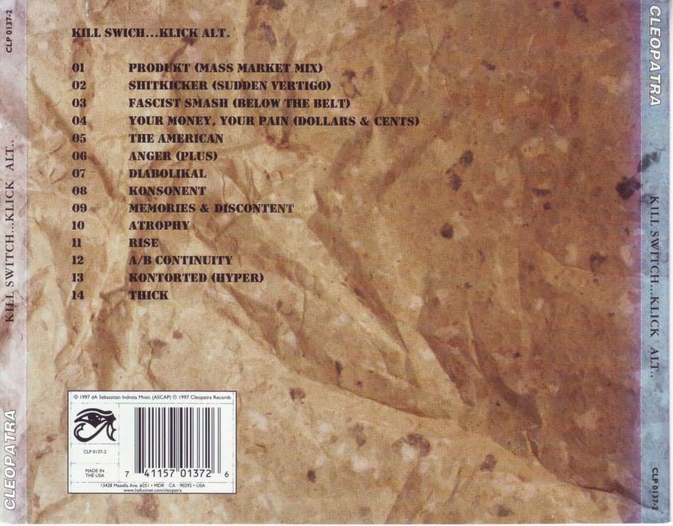 KILLSWITCH...KLICK - Alt. (CD) CLP 0137-2 NM