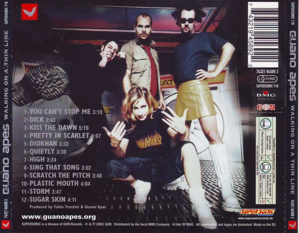 GUANO APES - Walking on a thin line (CD) 74321 94569 2 NM