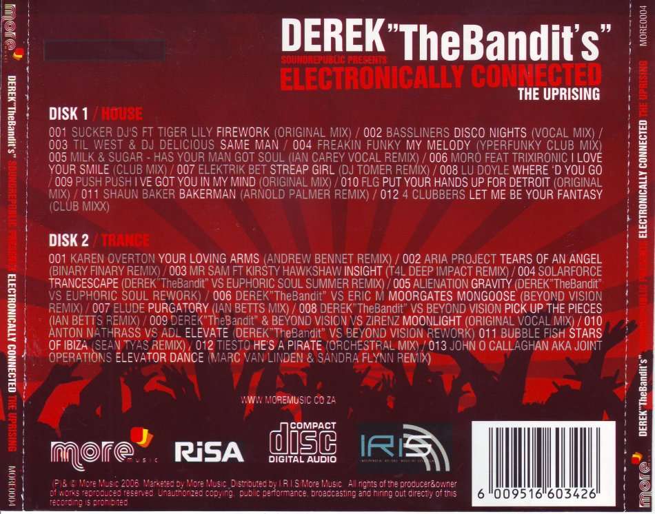 DEREK THE BANDIT'S SOUND REPUBLIC PRESENTS - Electronically connected the uprising (FREE BULK SH