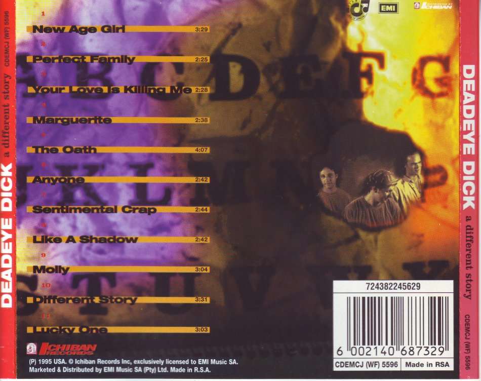 DEADEYE DICK - A different story (CD) CDEMCJ (WF) 5596 EX (FREE BULK SHIPPING)