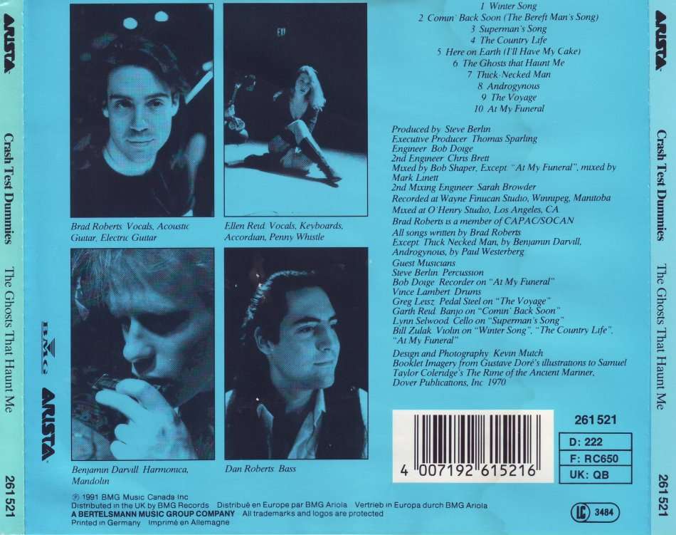 CRASH TEST DUMMIES - The ghosts that haunt me 261 521   (FREE BULK SHIPPING)