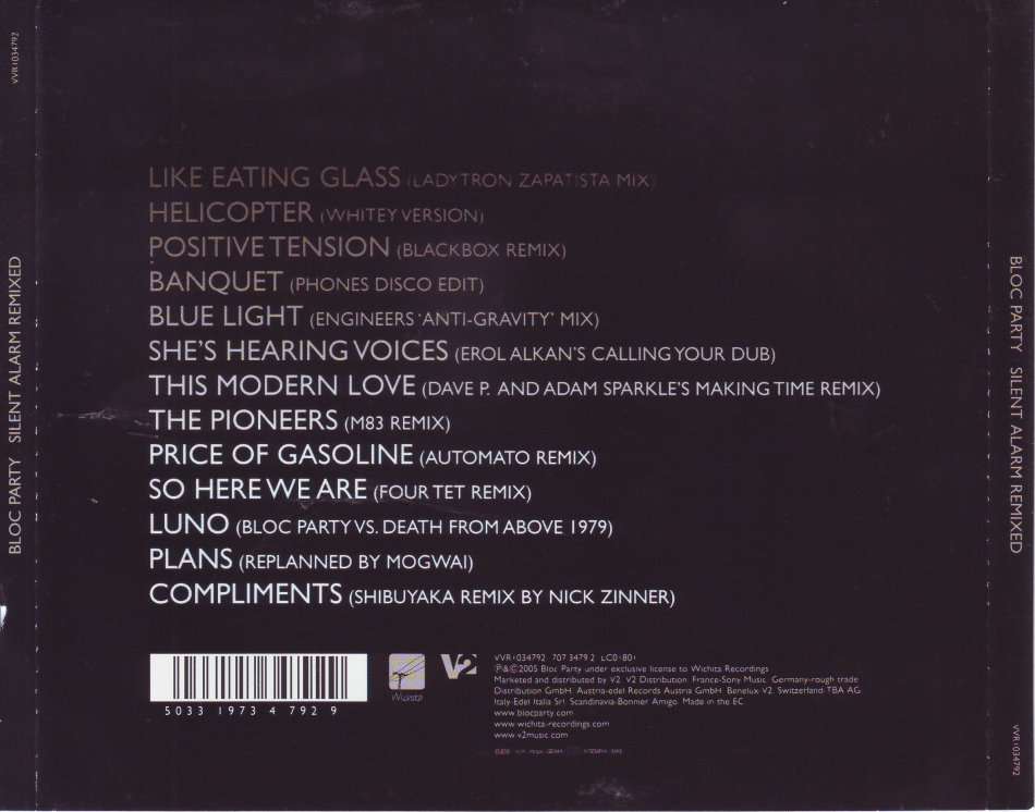 BLOC PARTY - Silent alarm remixed (CD) VVR1034792 NM