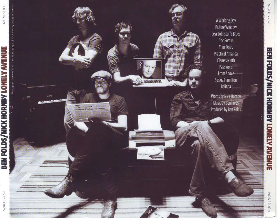 BEN FOLDS/NICK HORNBY - Lonely avenue (CD) WBCD 2257 EX