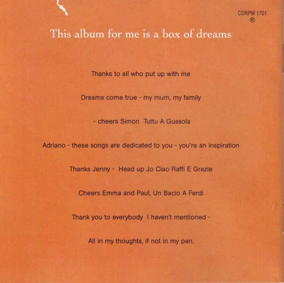 ANN LEE - Dreams CDRPM 1701 K (FREE BULK SHIPPING)