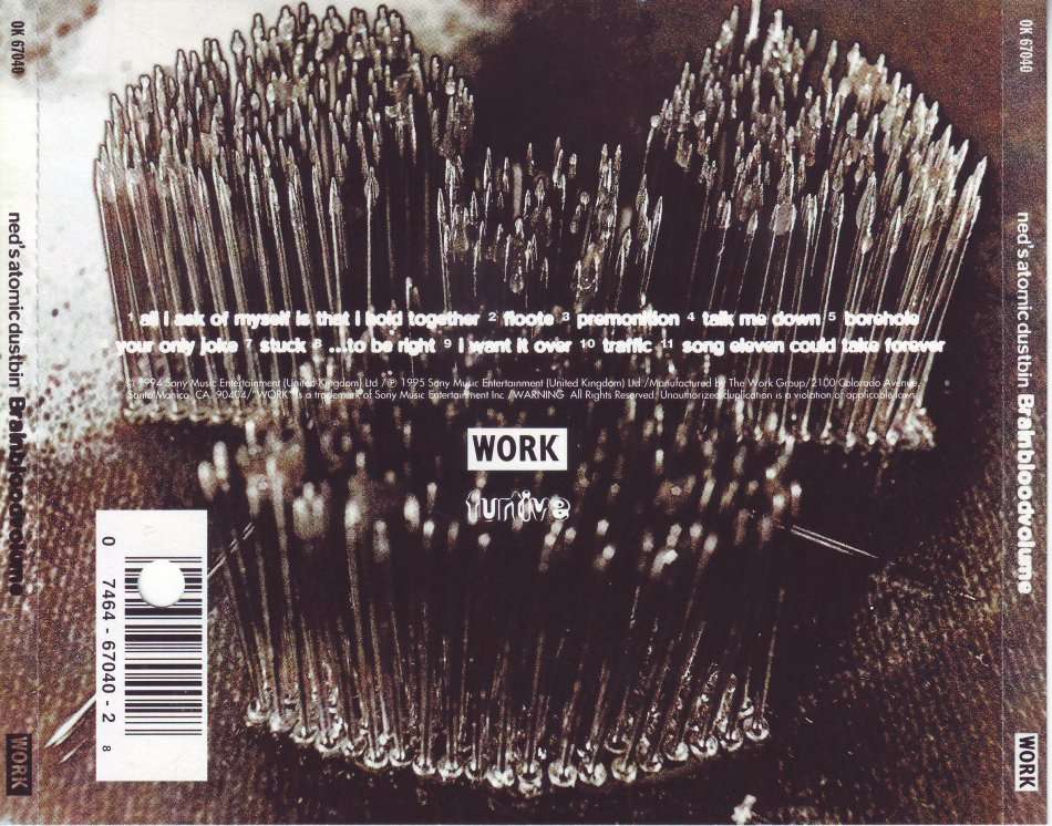 NED`S ATOMIC DUSTBIN - Brainbloodvolume (deletion punch hole on barcode) OK 67040 NM