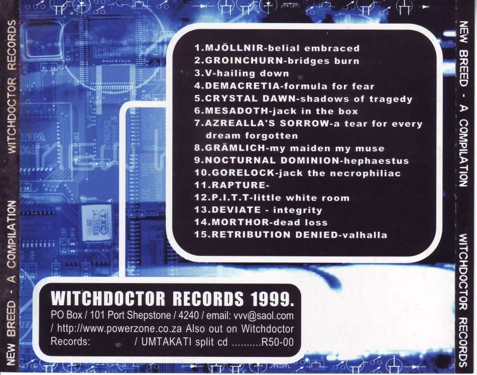 NEW BREED - A compilation from Witchdoctor Records (FREE BULK SHIPPING)