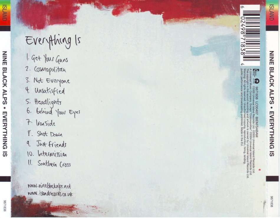 NINE BLACK ALPS - Everything is (CD) 9871838 (Island)