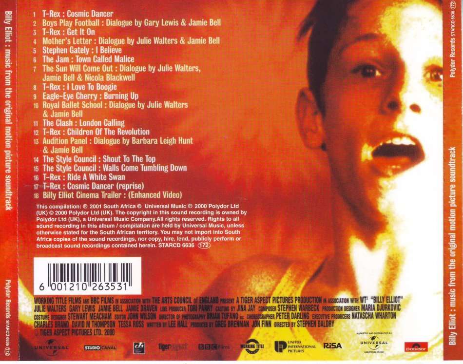 BILLY ELLIOT - Soundtrack (CD) STARCD 6636 NM-