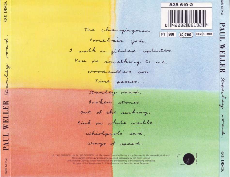 PAUL WELLER - Stanley road (CD) 828 619-2 NM-