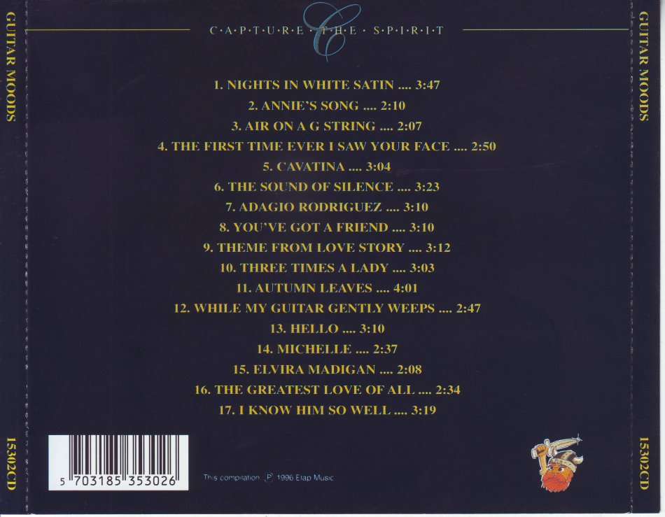 GUITAR MOODS - Capture the spirit 15302CD (FREE BULK SHIPPING)