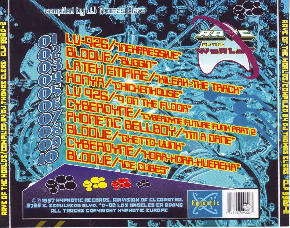 RAVE OF THE WORLDS - Compiled by DJ Thomas Elers  (CD) CLP 9920-2 EX