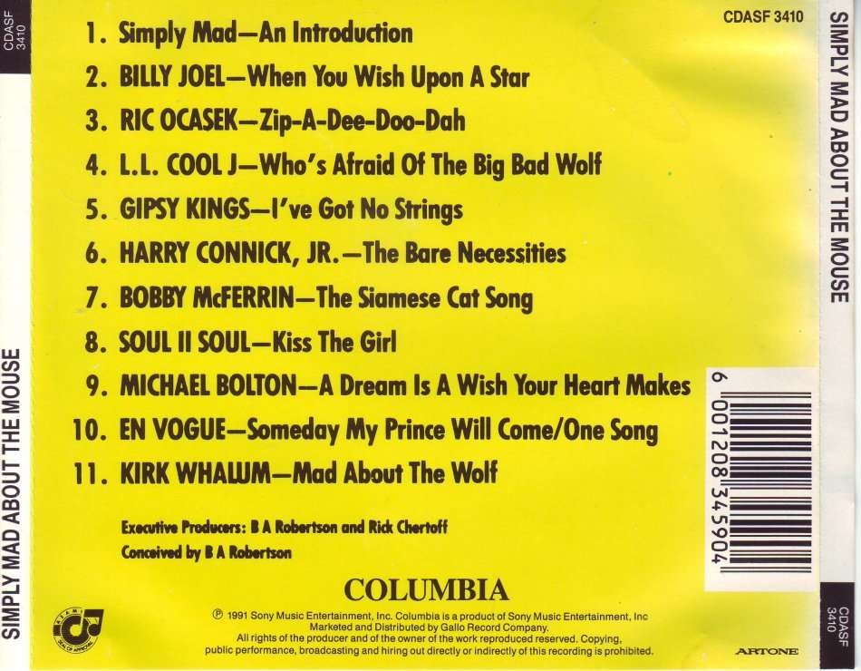 SIMPLY MAD ABOUT THE MOUSE - Compilation (CD) CDASF 3410 NM