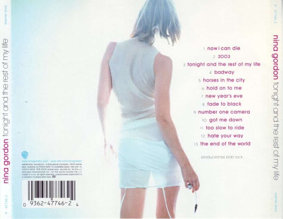 NINA GORDON (ex Veruca Salt) - Tonight and the rest of my life (CD) 9 47746-2 NM
