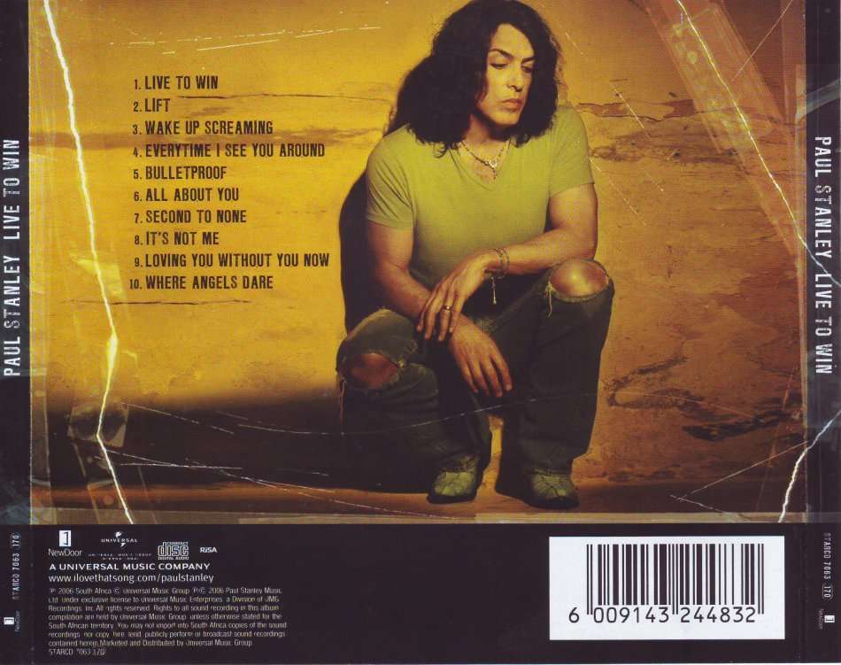 PAUL STANLEY (from Kiss) - Live to win (CD) STARCD 7063 NM