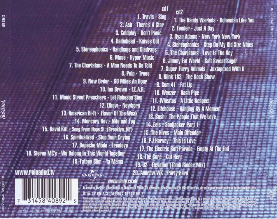 RELOADED - Compilation (double CD)  584 089-2 NM