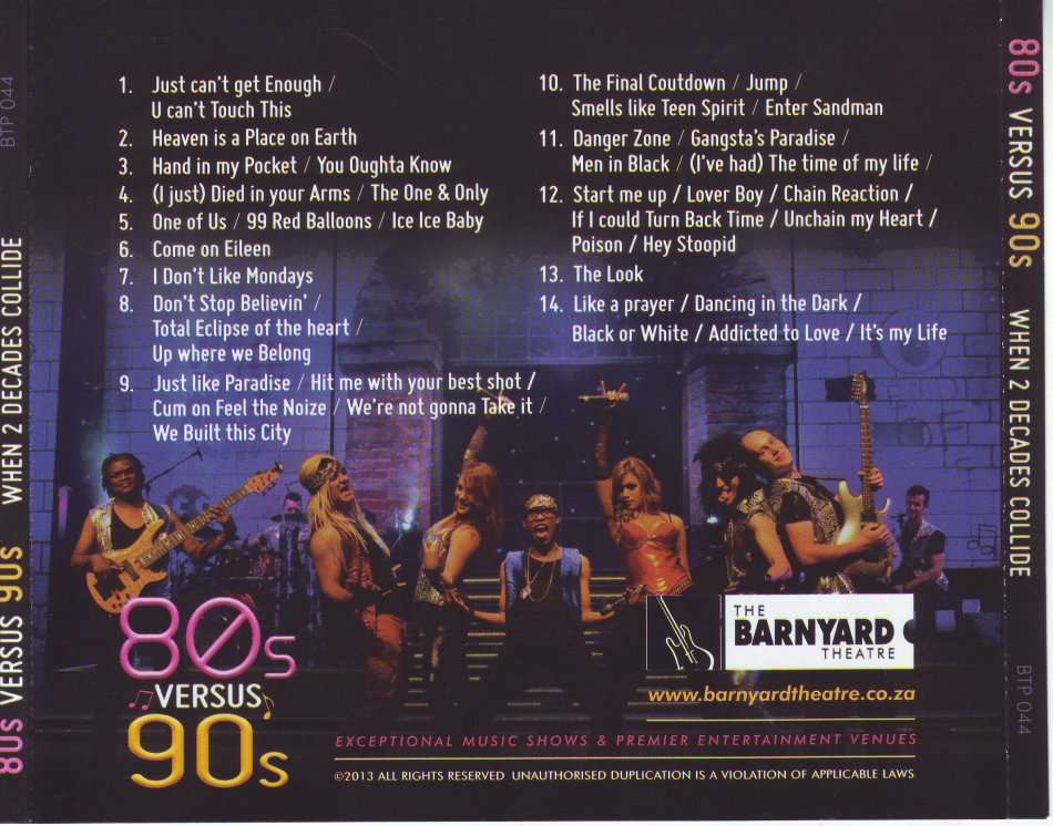 80`S VERSUS 90S - When 2 decades collide (CD) BTP 044