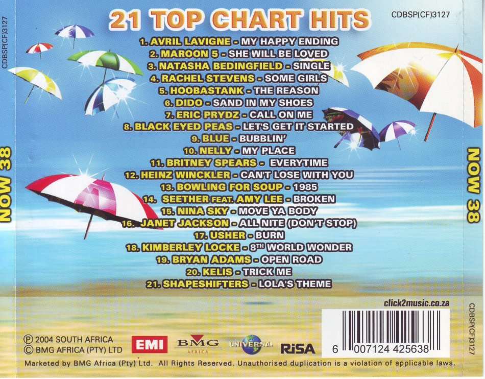 NOW 38 (SA) - Compilation (CD) CDBSP (CF) 3127 EX