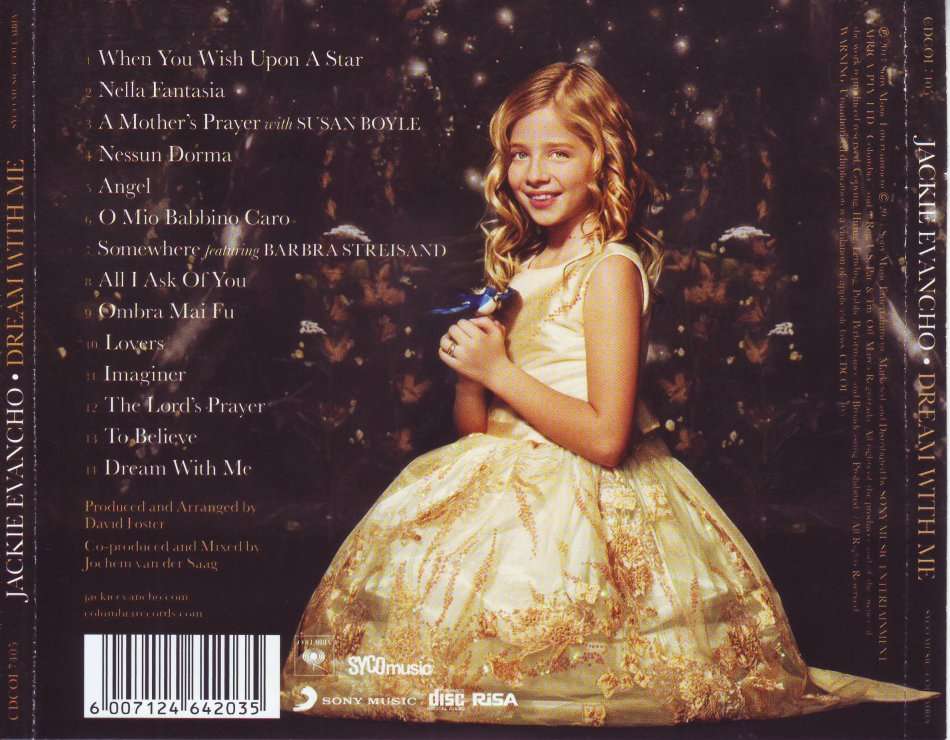 JACKIE EVANCHO - Dream with me (CD) CDCOL7405 NM- (R25 SALE)