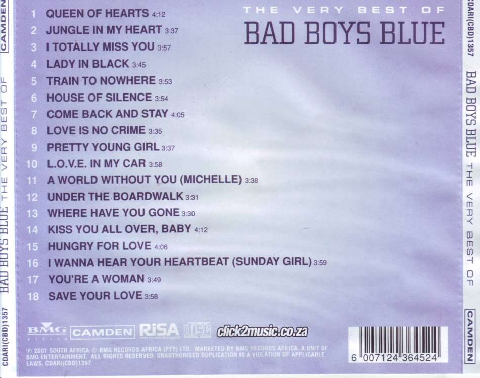BAD BOYS BLUE - The very best of (CD, booklet stuck together) CDARI (CBD) 1357  (FREE BULK SHIPPING)