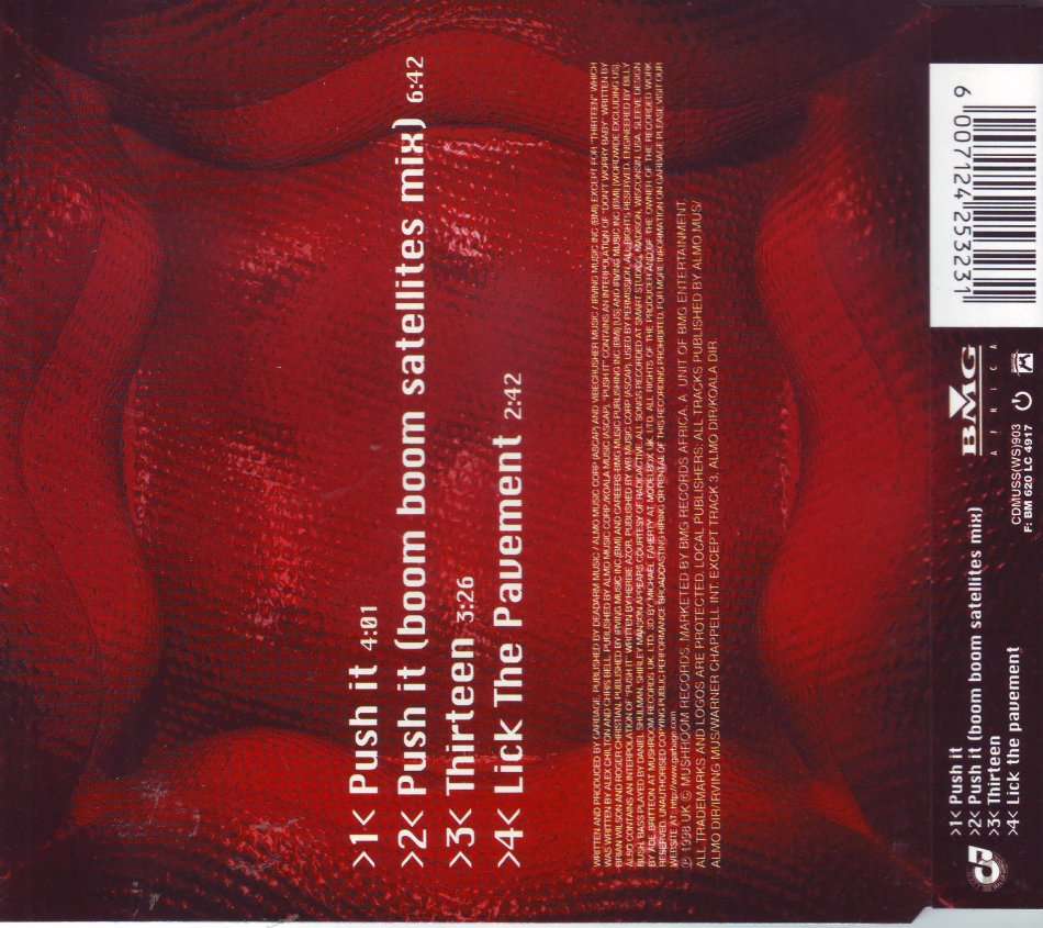 GARBAGE - Push it (CD, maxi- single) CDMUSS (WS) 903 NM