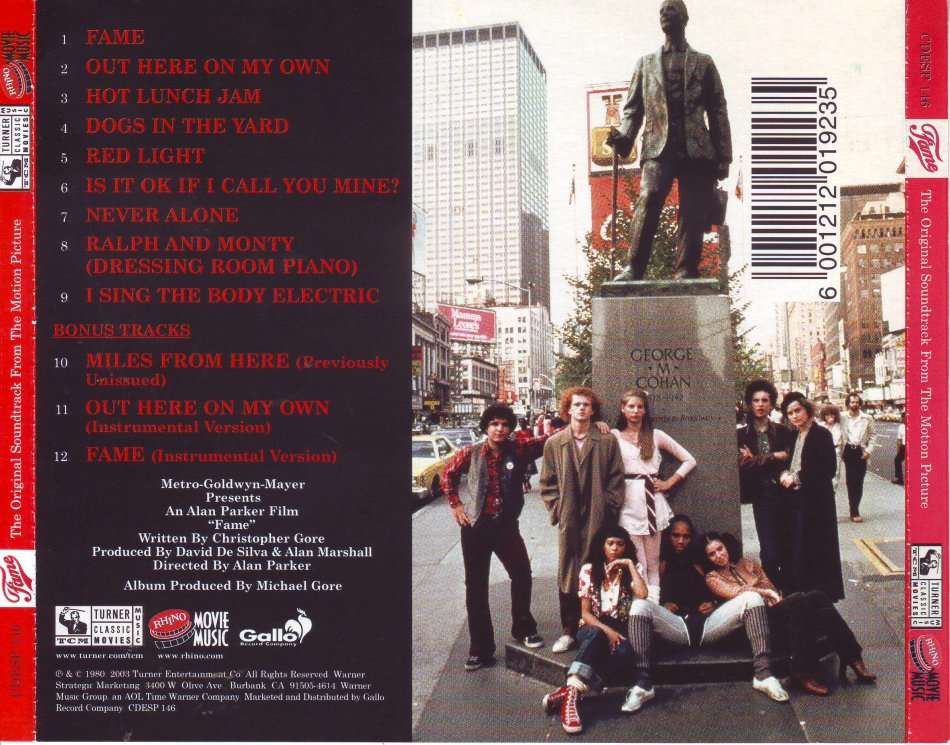 FAME - The original soundtrack from the motion picture (CD) CDESP 146 (FREE BULK SHIP)