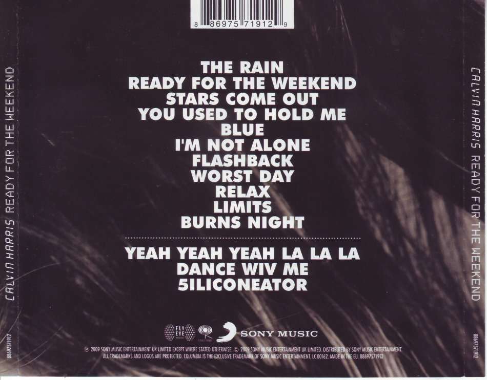 CALVIN HARRIS - Ready for the weekend (CD) 88697571912 NM-