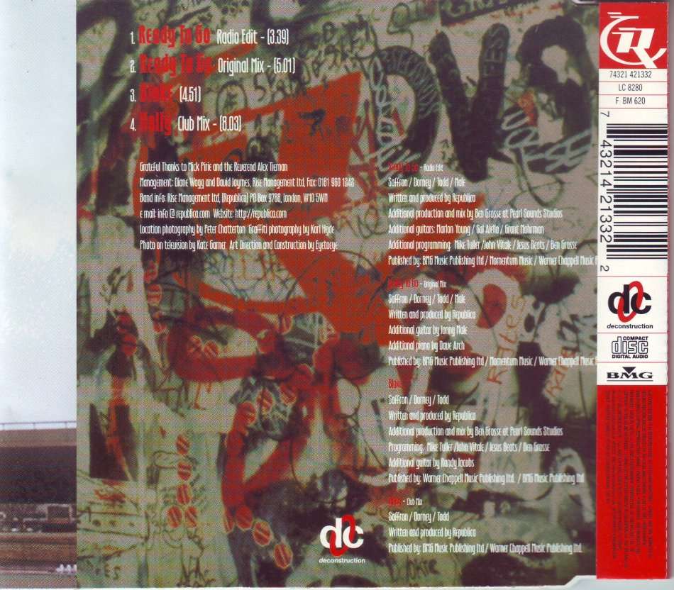 REPUBLICA - Ready to go (CD single) 74321 421332