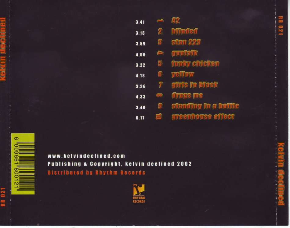 KELVIN DECLINED - Kelvin declined (CD) RR 021  (FREE BULK SHIPPING)