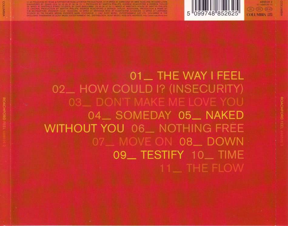 ROACHFORD -  Feel (CD) 488526 2 NM