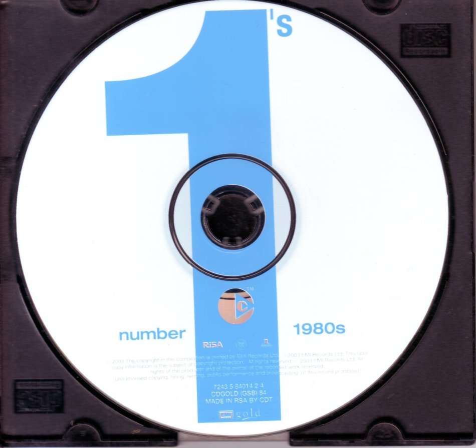 EIGHTIES NUMBER 1'S - Compilation (CD only, no booklet or back inlay) (FREE BULK SHIPPING)