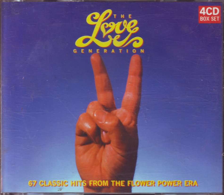 THE LOVE GENERATION: 67 CLASSIC HITS FROM THE FLOWER POWER ERA (4CD set) LBSCD0018 EX/VG+/EX/EX